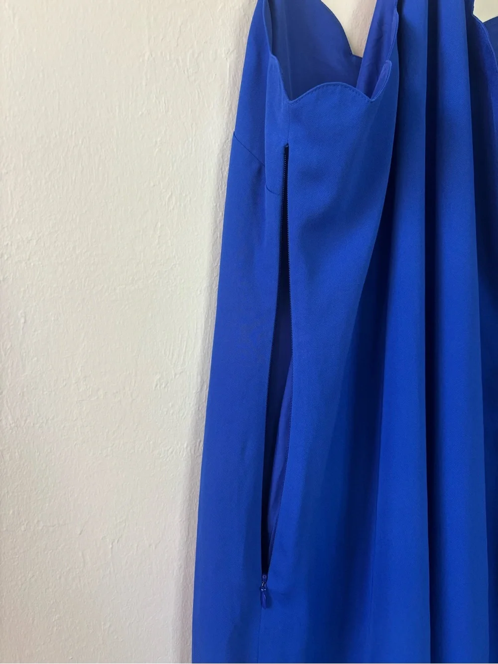 J Crew Womens Size 6 Dress Scalloped Royal Blue Lined
